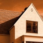 3D rendering of a single family residence gable.