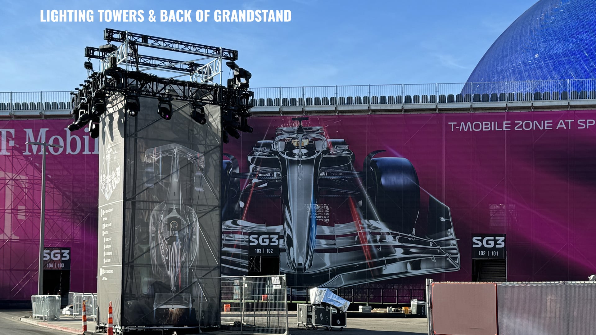 Extra Large oudoor graphics for F1 race in Las Vegas.