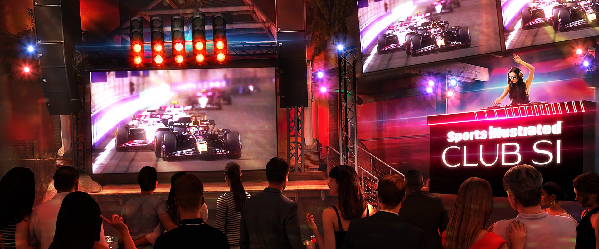 3D event rendering of establishment completely transformed.