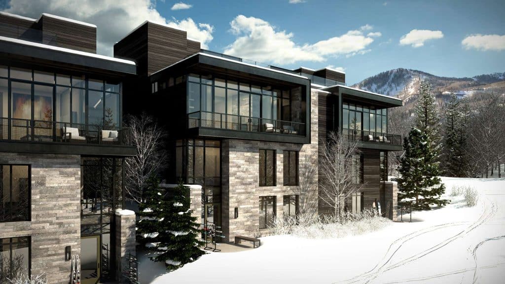 Posh ski in and out residences in the Wasatch back.