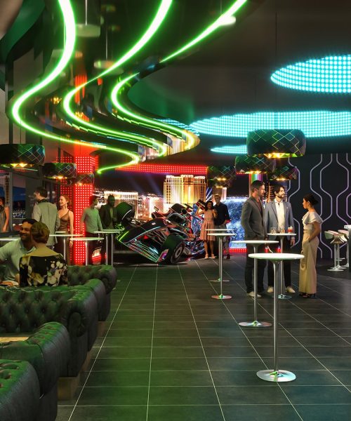 BOWEN STUDIOS Formula 1 LVGP Neon House bar 1