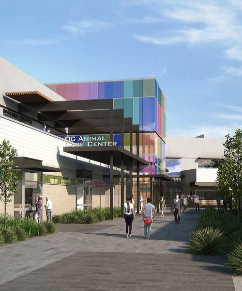 Orange County animal care hospital, in California.